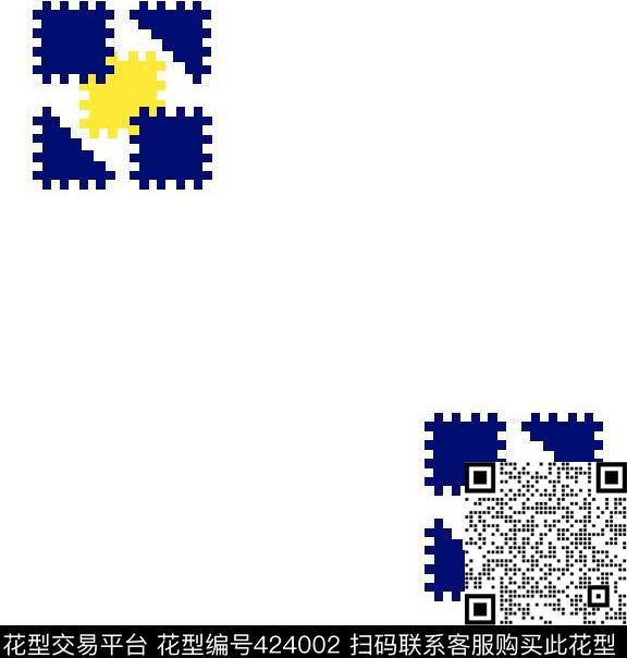 清新几何简单传统印花华亿平台下载（图片编号: 424002） - 瓦栏（Walan）