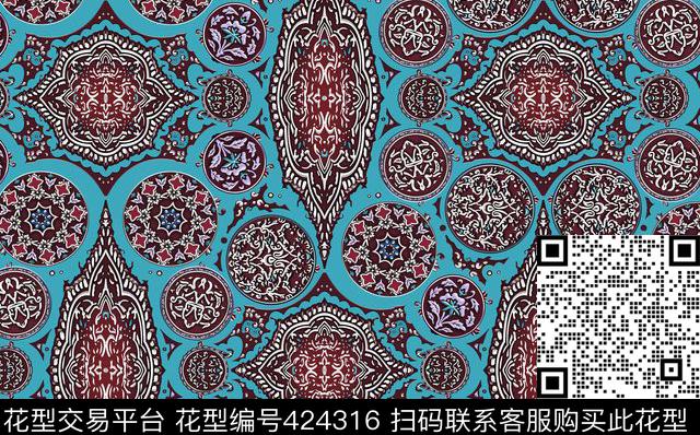 面料华亿平台欧美风格男装数码印花华亿平台下载（图片编号: 424316） - 瓦栏（Walan）