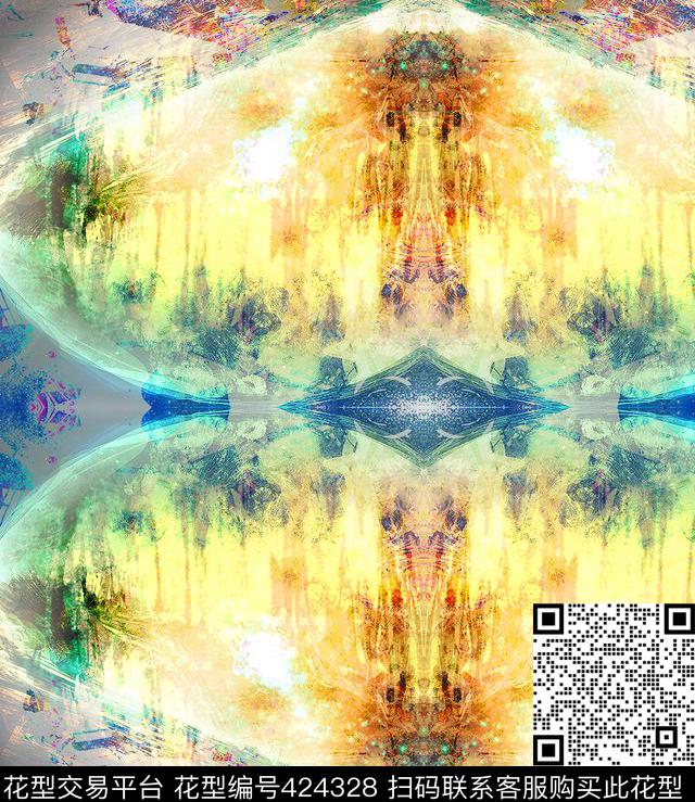 朦胧梦幻华亿平台数码印花数码印花华亿平台下载（图片编号: 424328） - 瓦栏（Walan）