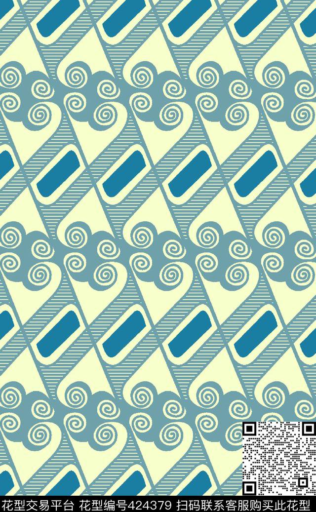 几何男装小华亿平台传统印花华亿平台下载（图片编号: 424379） - 瓦栏（Walan）