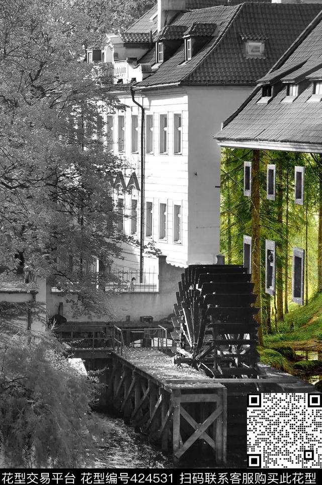 自然风景照片潮牌数码印花华亿平台下载（图片编号: 424531） - 瓦栏（Walan）