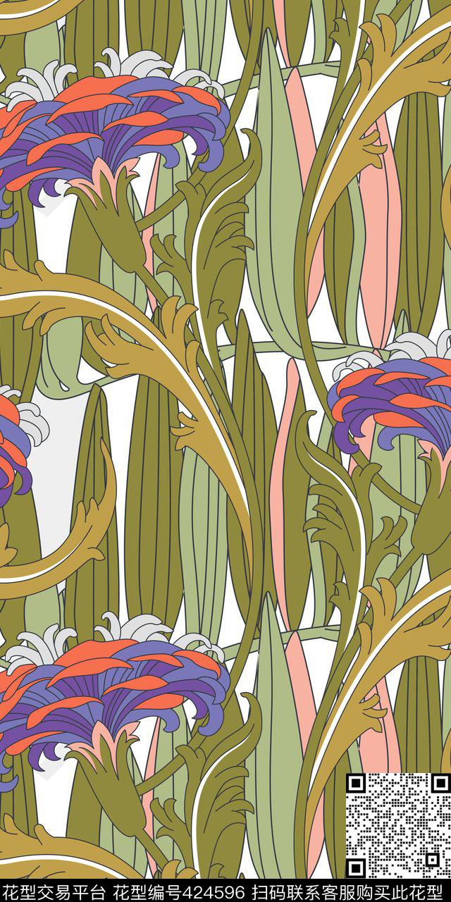 花卉家纺莫里斯传统印花华亿平台下载（图片编号: 424596） - 瓦栏（Walan）