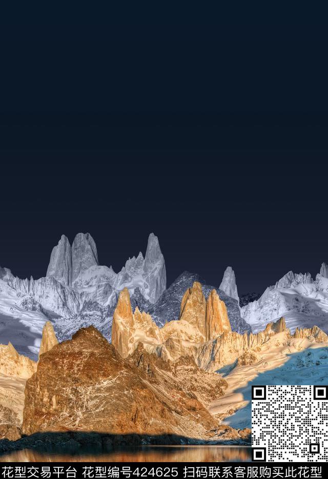 定位花风景男装数码印花华亿平台下载（图片编号: 424625） - 瓦栏（Walan）