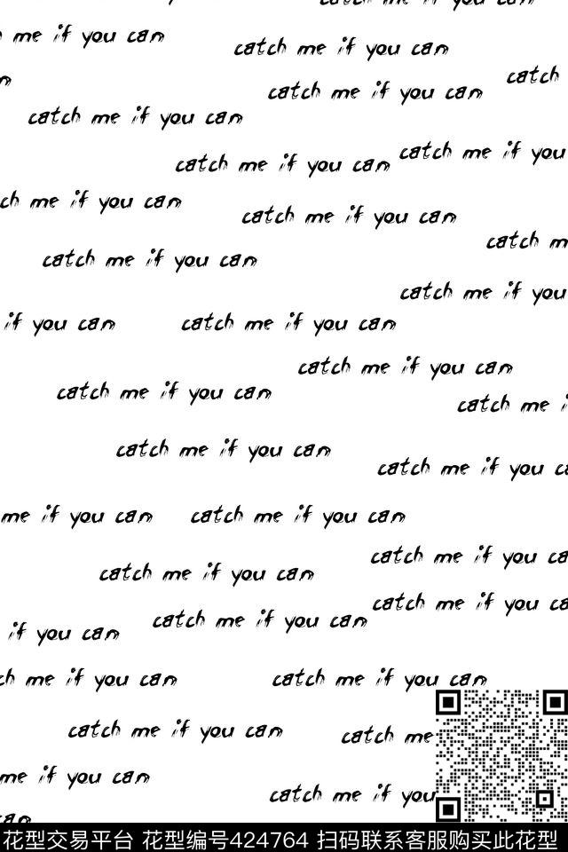 文字趣味手绘传统印花华亿平台下载（图片编号: 424764） - 瓦栏（Walan）