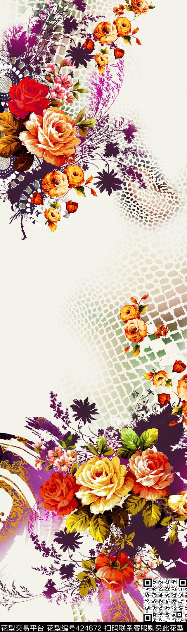 裙子服装女装数码印花华亿平台下载（图片编号: 424872） - 瓦栏（Walan）