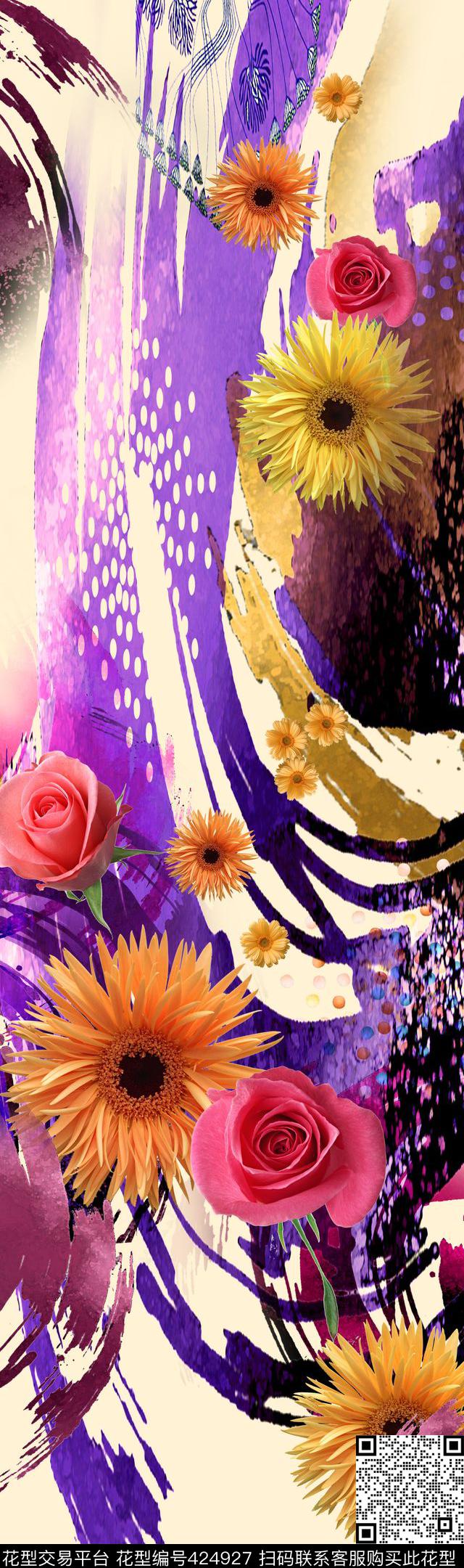 民族风中国风服装数码印花华亿平台下载（图片编号: 424927） - 瓦栏（Walan）