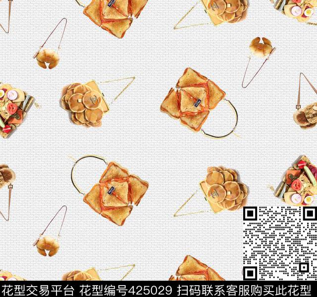 背包美食面包数码印花华亿平台下载（图片编号: 425029） - 瓦栏（Walan）