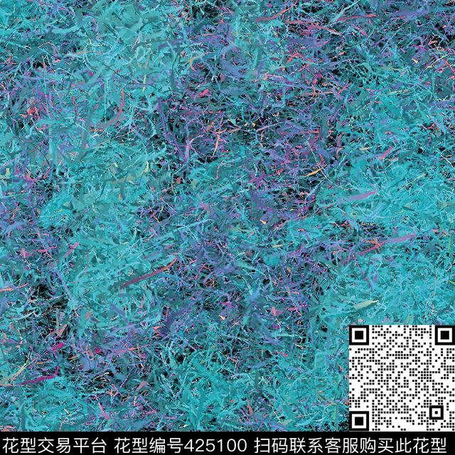 数码线条扭曲数码印花华亿平台下载（图片编号: 425100） - 瓦栏（Walan）