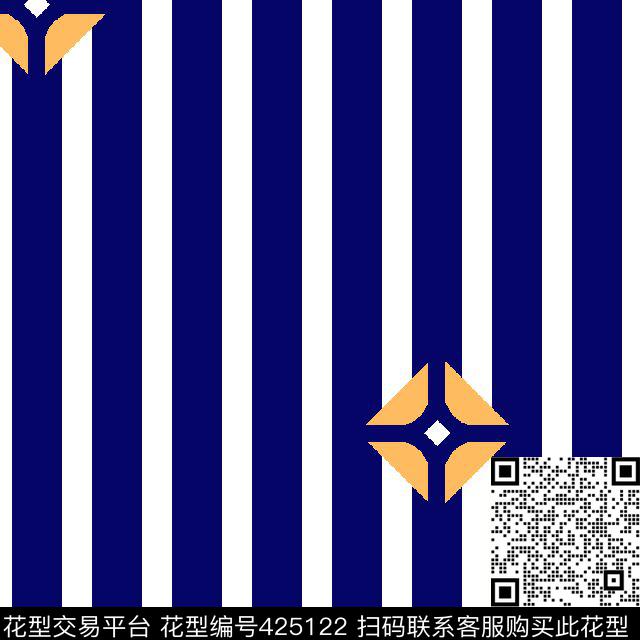 几何竖条小方块传统印花华亿平台下载（图片编号: 425122） - 瓦栏（Walan）