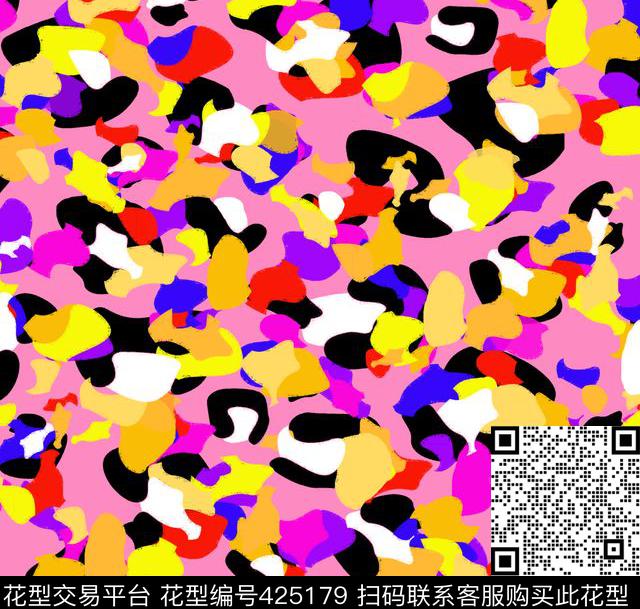 豹纹潮流华亿平台丛林混搭传统印花华亿平台下载（图片编号: 425179） - 瓦栏（Walan）