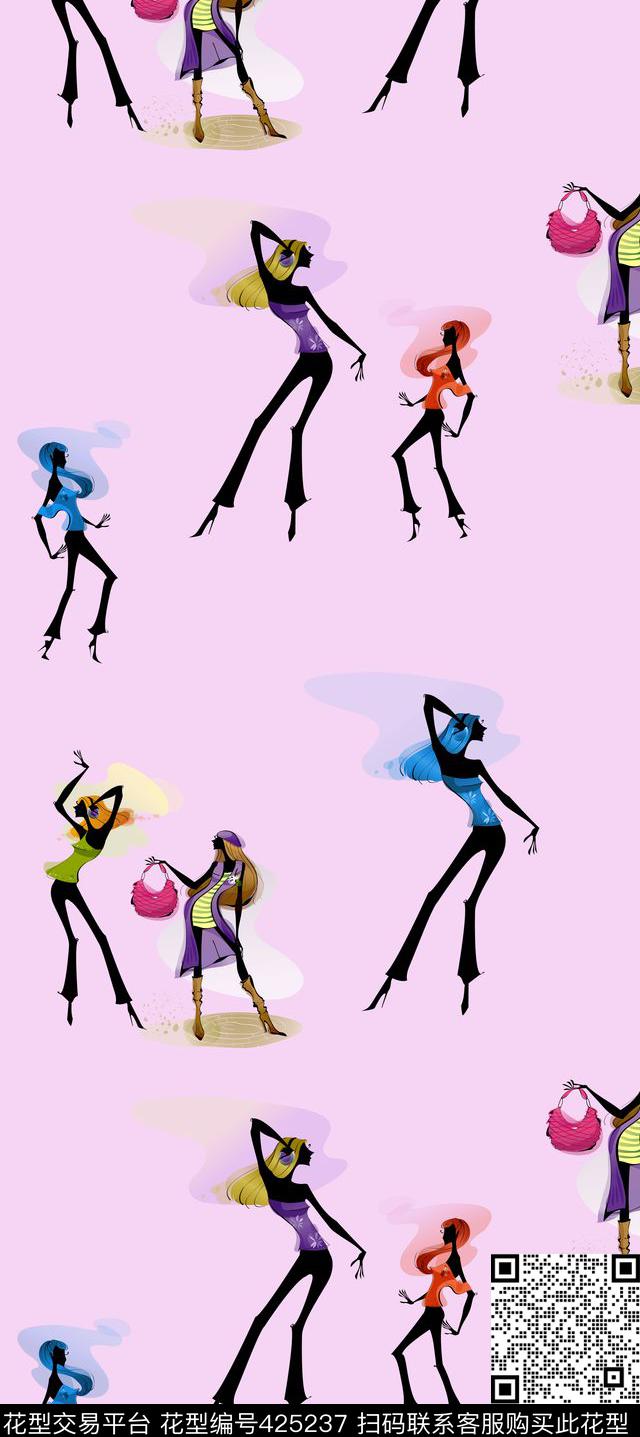 L.D~手绘插画L.D~卡通传统印花华亿平台下载（图片编号: 425237） - 瓦栏（Walan）