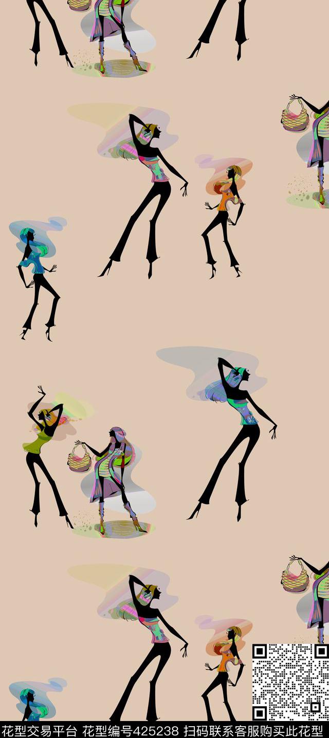 L.D~手绘插画L.D~卡通传统印花华亿平台下载（图片编号: 425238） - 瓦栏（Walan）