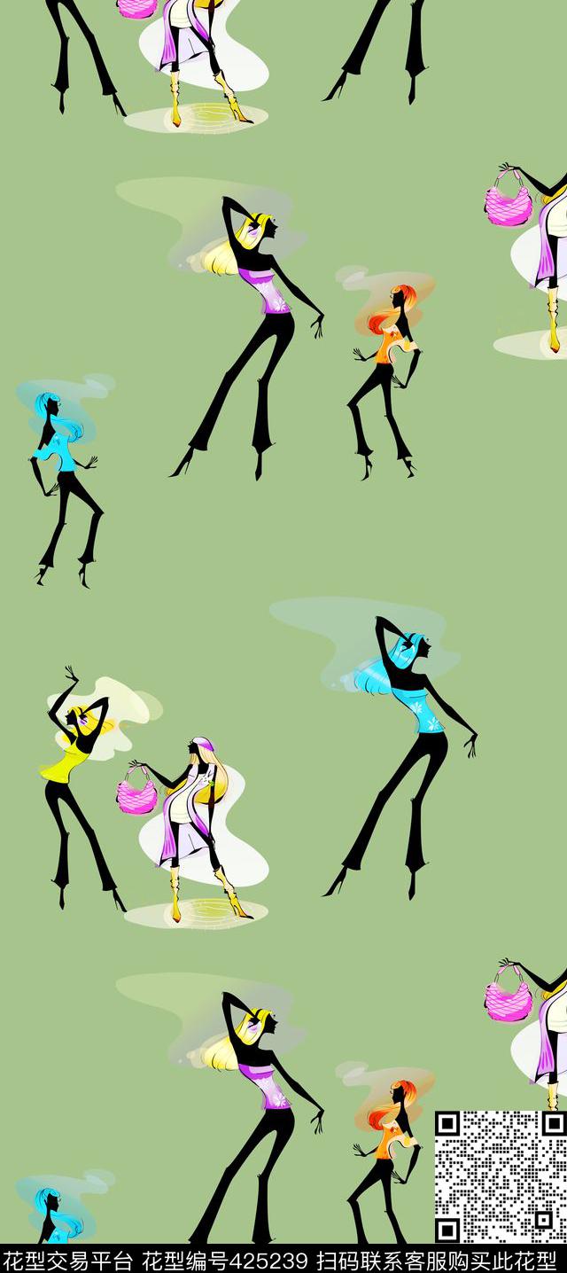 L.D~手绘插画L.D~卡通传统印花华亿平台下载（图片编号: 425239） - 瓦栏（Walan）