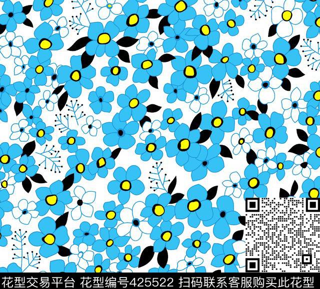 小碎花流行时尚清晰自然传统印花华亿平台下载（图片编号: 425522） - 瓦栏（Walan）