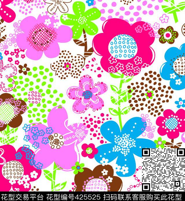 流行时尚小碎花清晰自然传统印花华亿平台下载（图片编号: 425525） - 瓦栏（Walan）