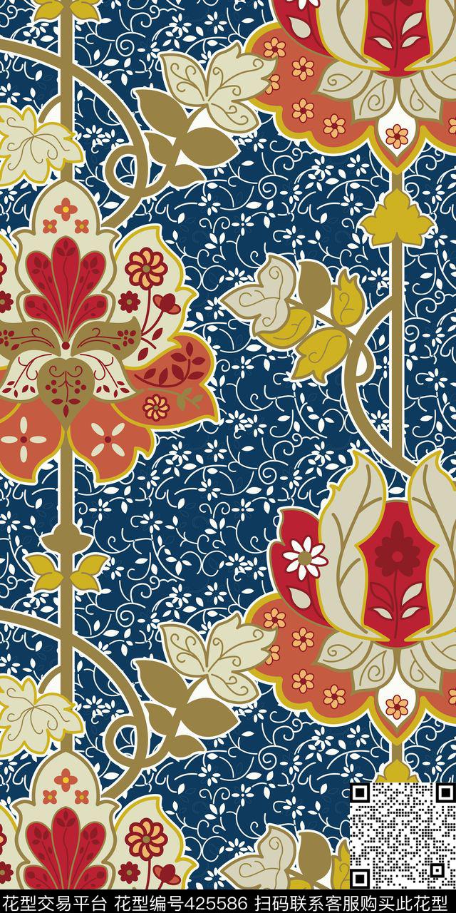 莫里斯传统女装传统印花华亿平台下载（图片编号: 425586） - 瓦栏（Walan）