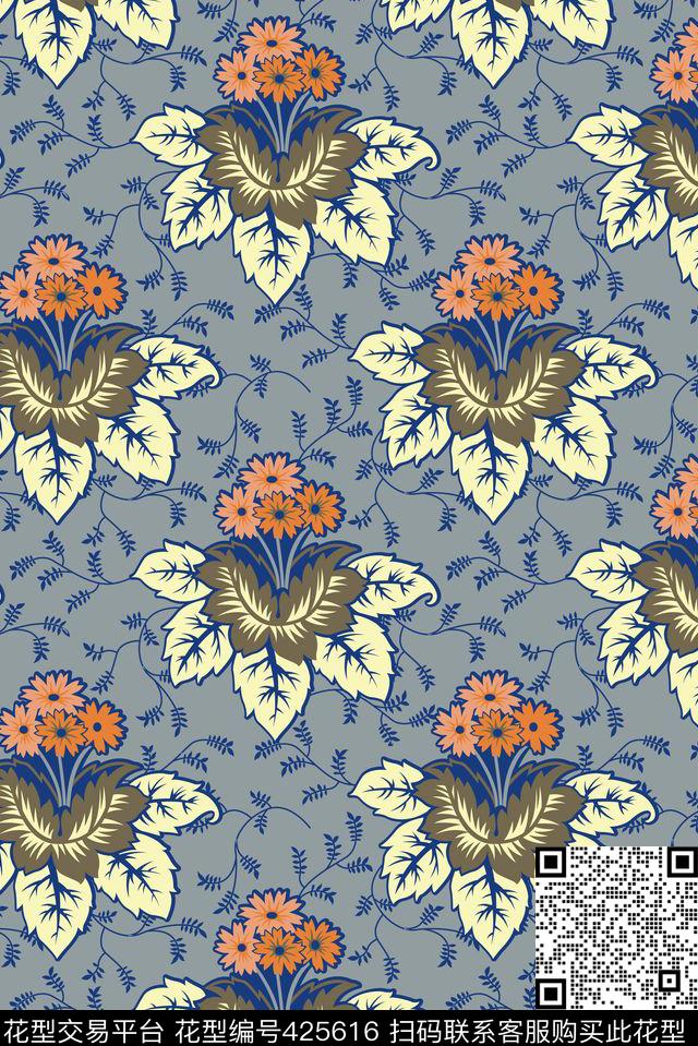 传统印花莫里斯女装家纺传统印花华亿平台下载（图片编号: 425616） - 瓦栏（Walan）
