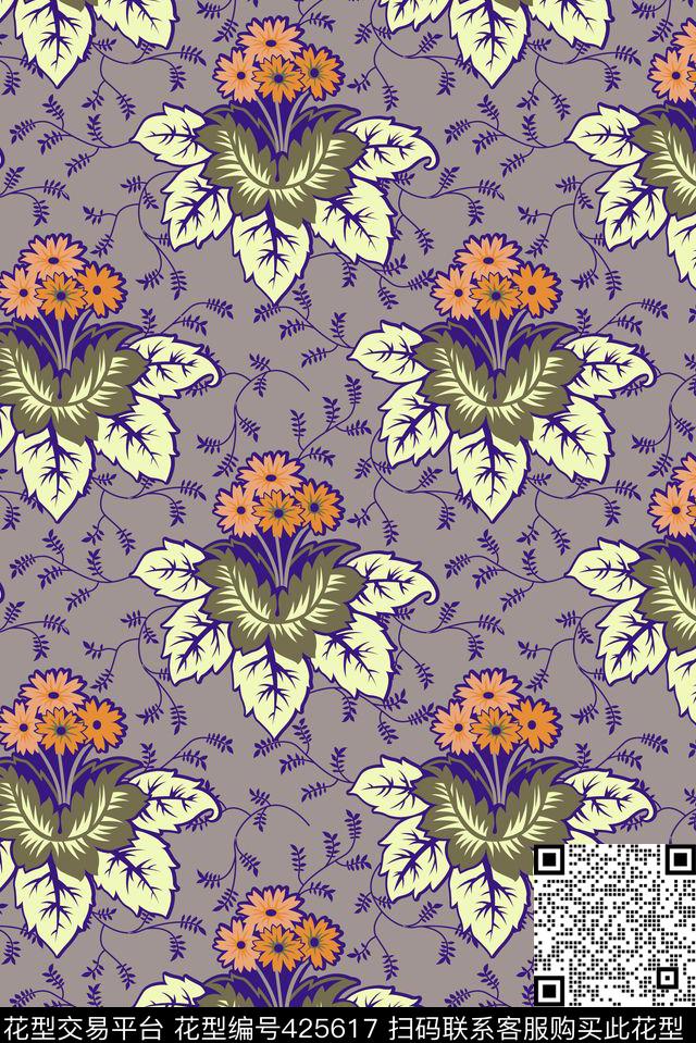 莫里斯传统印花女装家纺传统印花华亿平台下载（图片编号: 425617） - 瓦栏（Walan）