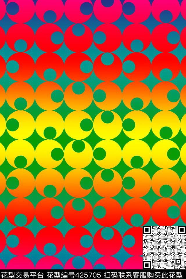 图案渐变女装传统印花华亿平台下载（图片编号: 425705） - 瓦栏（Walan）