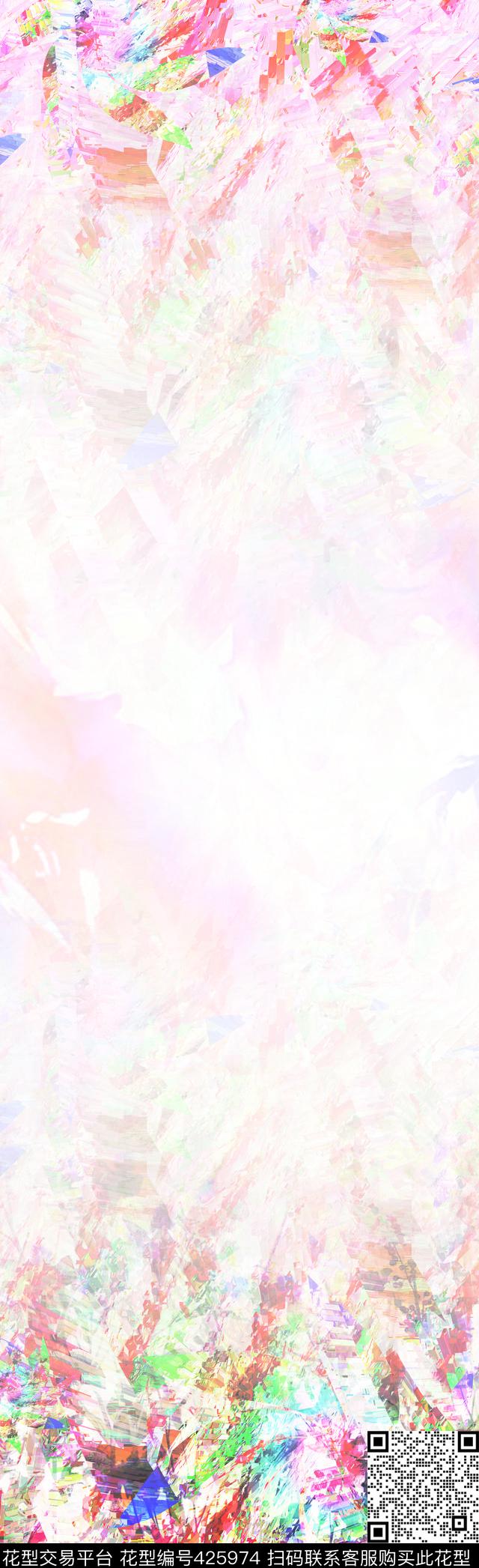 多色时尚丝巾数码印花华亿平台下载（图片编号: 425974） - 瓦栏（Walan）