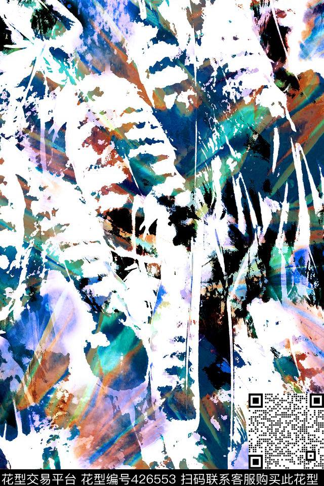 抽象抽象羽毛抽象纹理数码印花华亿平台下载（图片编号: 426553） - 瓦栏（Walan）