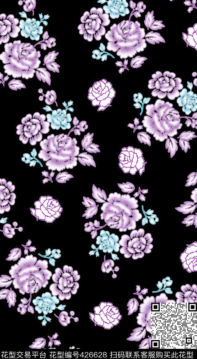 时尚印花面料华亿平台数码华亿平台数码印花华亿平台下载（图片编号: 426628） - 瓦栏（Walan）