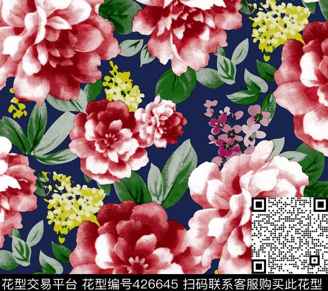 时尚印花面料华亿平台数码华亿平台数码印花华亿平台下载（图片编号: 426645） - 瓦栏（Walan）