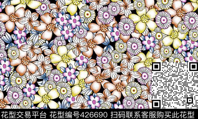 时尚印花面料华亿平台数码华亿平台数码印花华亿平台下载（图片编号: 426690） - 瓦栏（Walan）