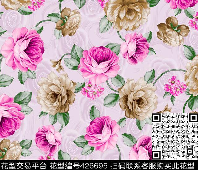 时尚印花面料华亿平台数码华亿平台数码印花华亿平台下载（图片编号: 426695） - 瓦栏（Walan）