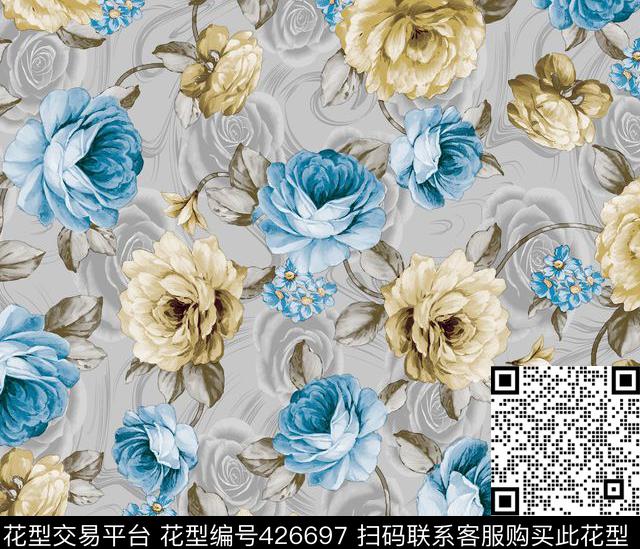 时尚印花面料华亿平台数码华亿平台数码印花华亿平台下载（图片编号: 426697） - 瓦栏（Walan）