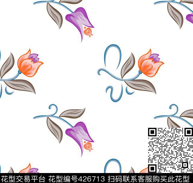 时尚印花面料华亿平台数码华亿平台传统印花华亿平台下载（图片编号: 426713） - 瓦栏（Walan）