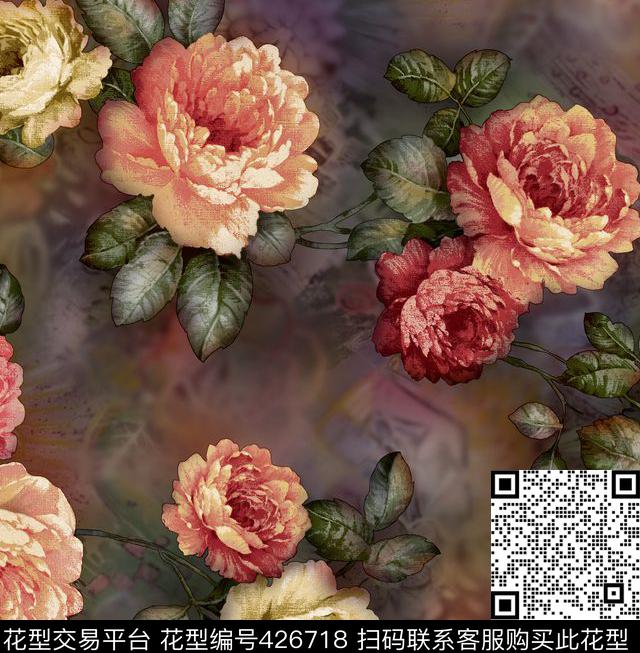 时尚印花面料华亿平台数码华亿平台数码印花华亿平台下载（图片编号: 426718） - 瓦栏（Walan）