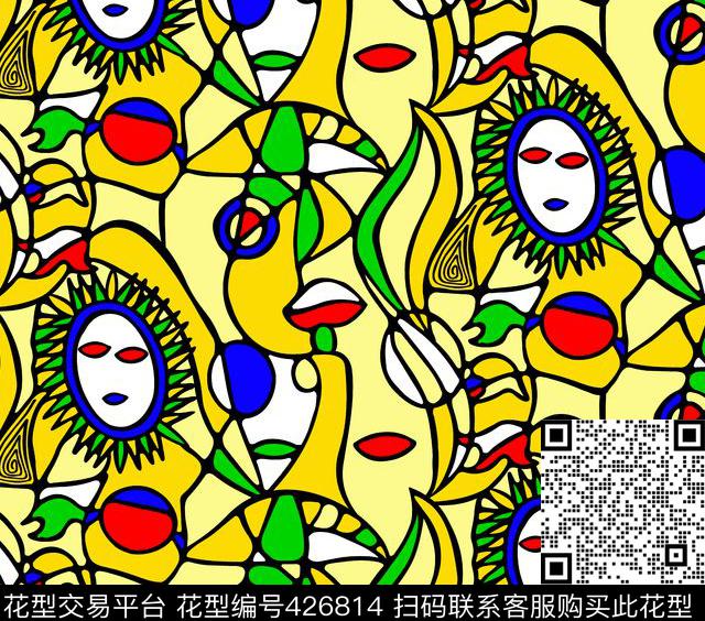 流行时尚简单大方可爱传统印花华亿平台下载（图片编号: 426814） - 瓦栏（Walan）