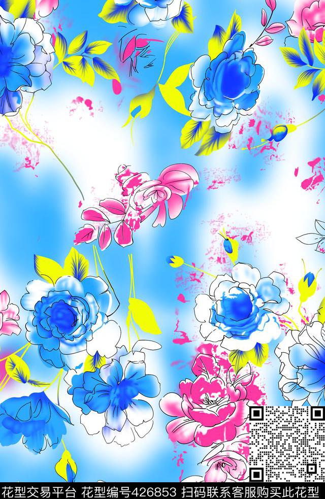 传统简单清晰传统印花华亿平台下载（图片编号: 426853） - 瓦栏（Walan）