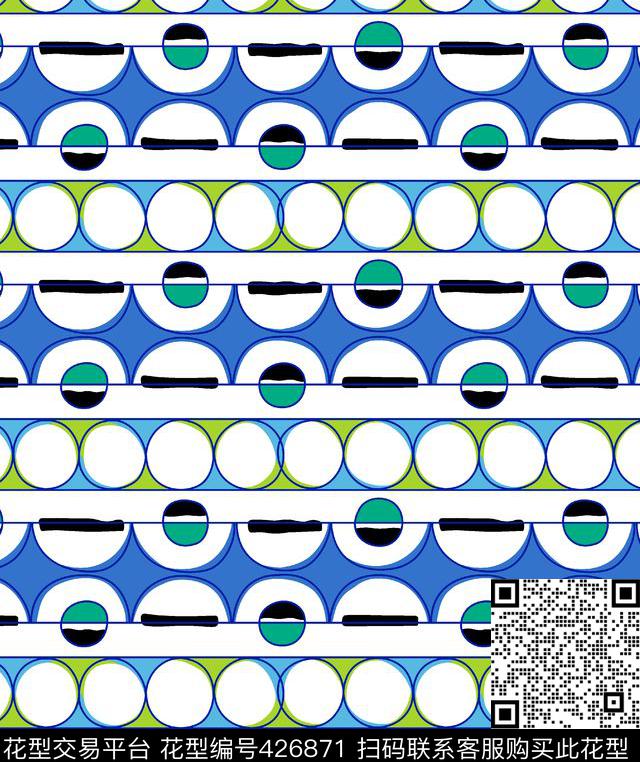 传统简单大方传统印花华亿平台下载（图片编号: 426871） - 瓦栏（Walan）