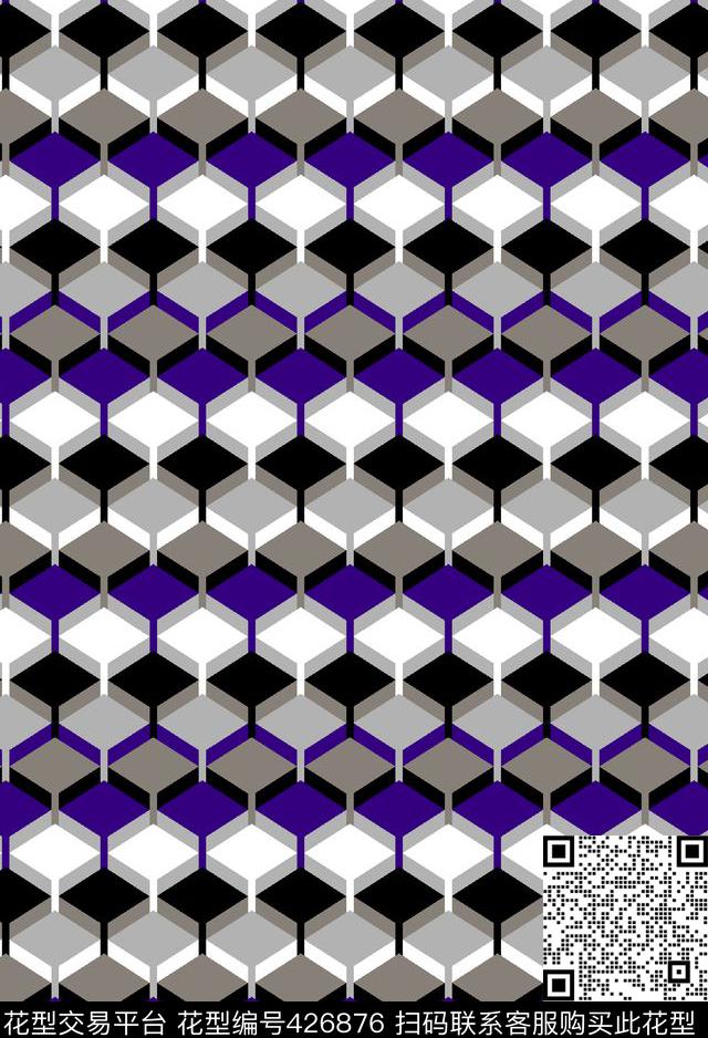 传统简单大方传统印花华亿平台下载（图片编号: 426876） - 瓦栏（Walan）