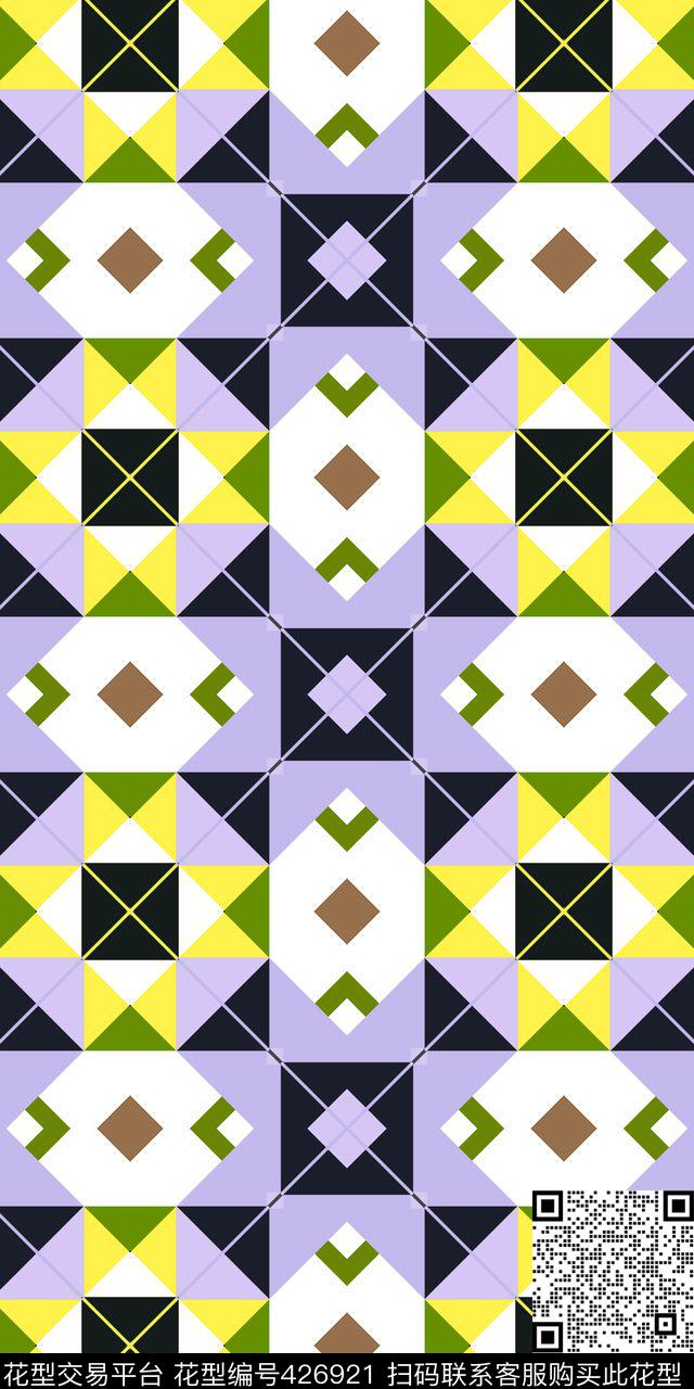 女装童装三角传统印花华亿平台下载（图片编号: 426921） - 瓦栏（Walan）