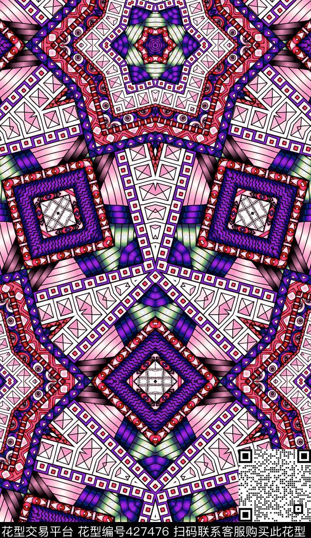 民族风图案瓷砖数码印花华亿平台下载（图片编号: 427476） - 瓦栏（Walan）