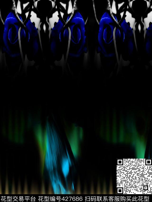 抽象数码印花华亿平台下载（图片编号: 427686） - 瓦栏（Walan）