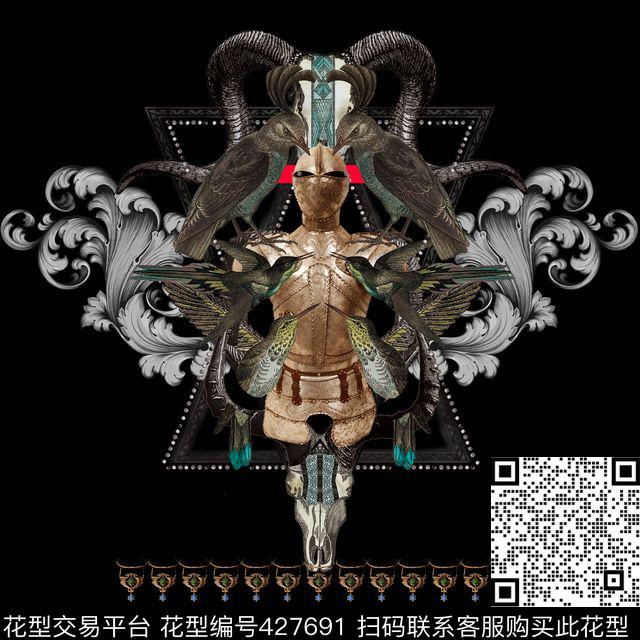 复古风金属男装数码印花华亿平台下载（图片编号: 427691） - 瓦栏（Walan）