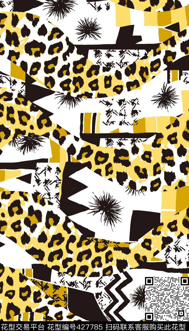 时尚豹纹服装传统印花华亿平台下载（图片编号: 427785） - 瓦栏（Walan）