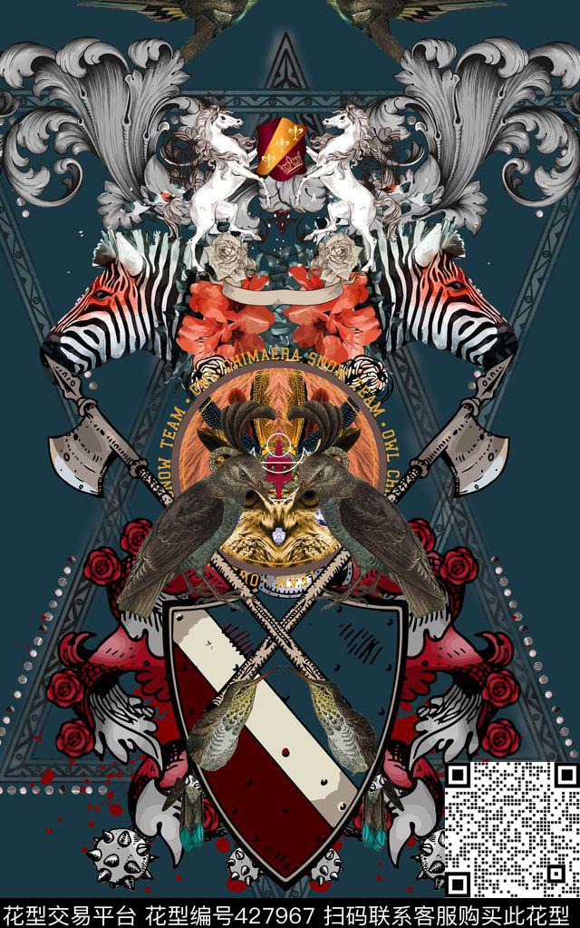 定位复古元素男装卫衣数码印花华亿平台下载（图片编号: 427967） - 瓦栏（Walan）