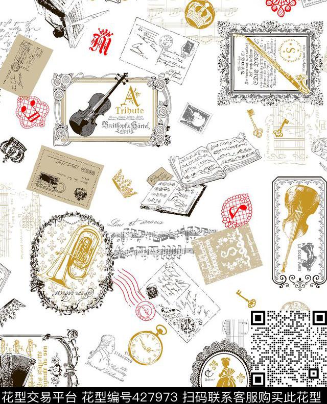 书籍贴图邮票传统印花华亿平台下载（图片编号: 427973） - 瓦栏（Walan）