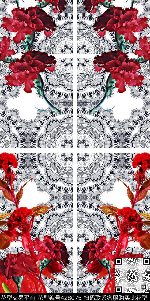 大红大牌定位数码印花华亿平台下载（图片编号: 428075） - 瓦栏（Walan）