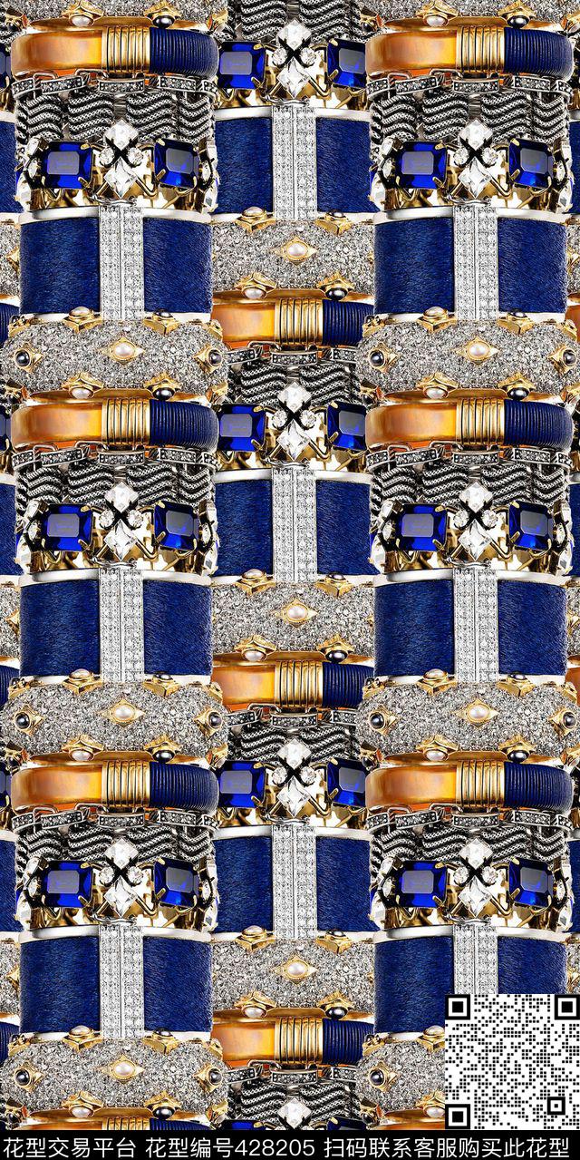 珠宝华亿平台数码印花华亿平台下载（图片编号: 428205） - 瓦栏（Walan）