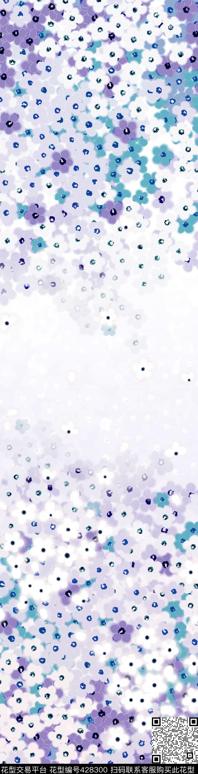 小花氛围浪漫传统印花华亿平台下载（图片编号: 428300） - 瓦栏（Walan）