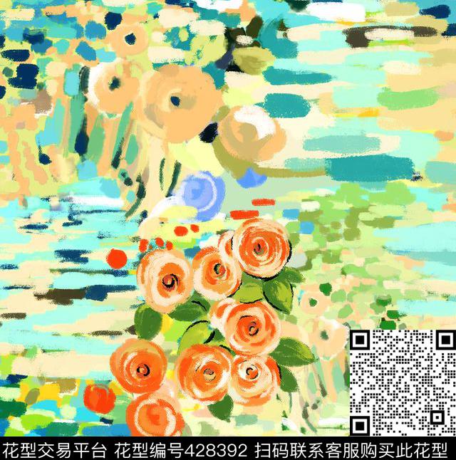 蜡笔蜡笔画油画传统印花华亿平台下载（图片编号: 428392） - 瓦栏（Walan）