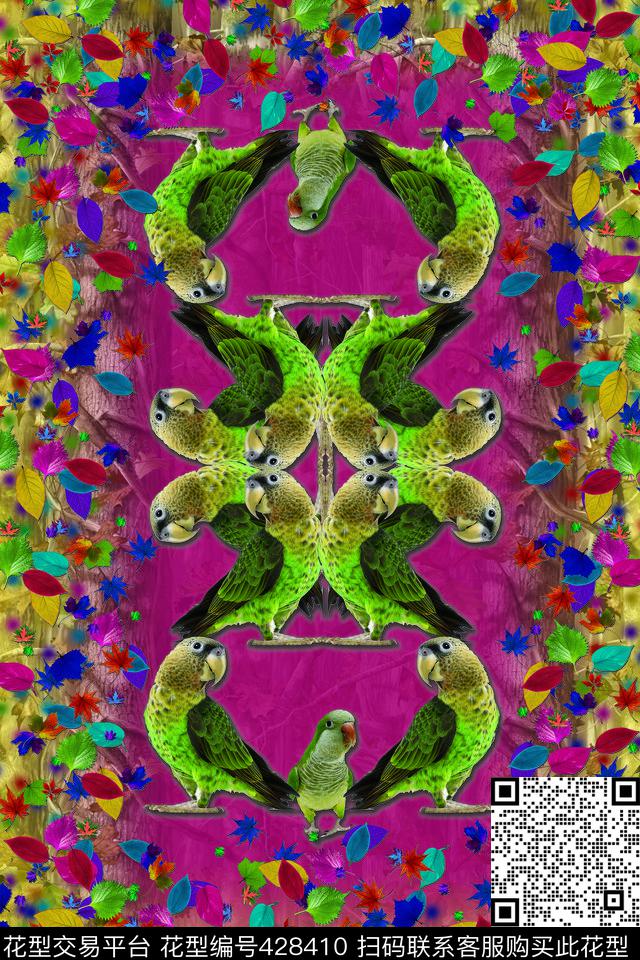 动物黄彩色数码印花华亿平台下载（图片编号: 428410） - 瓦栏（Walan）