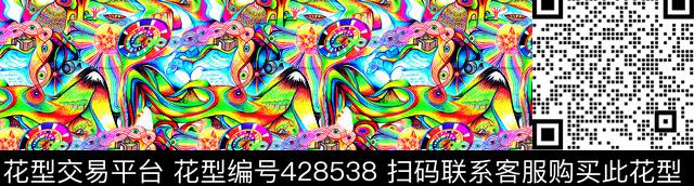 黄绿组合田园风绿色数码印花华亿平台下载（图片编号: 428538） - 瓦栏（Walan）