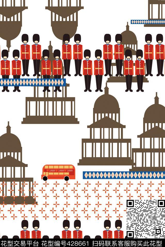 几何卡通条纹传统印花华亿平台下载（图片编号: 428661） - 瓦栏（Walan）